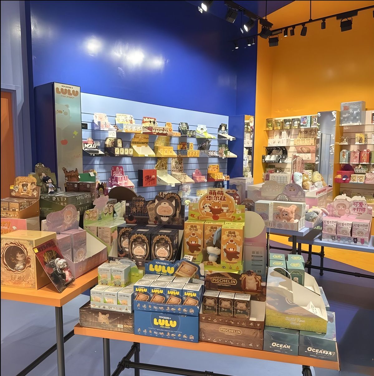 Designer toys merchandised on U.S. retail shelves